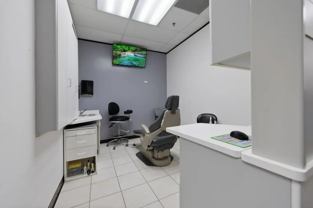 A treatment room at Next Care Dental