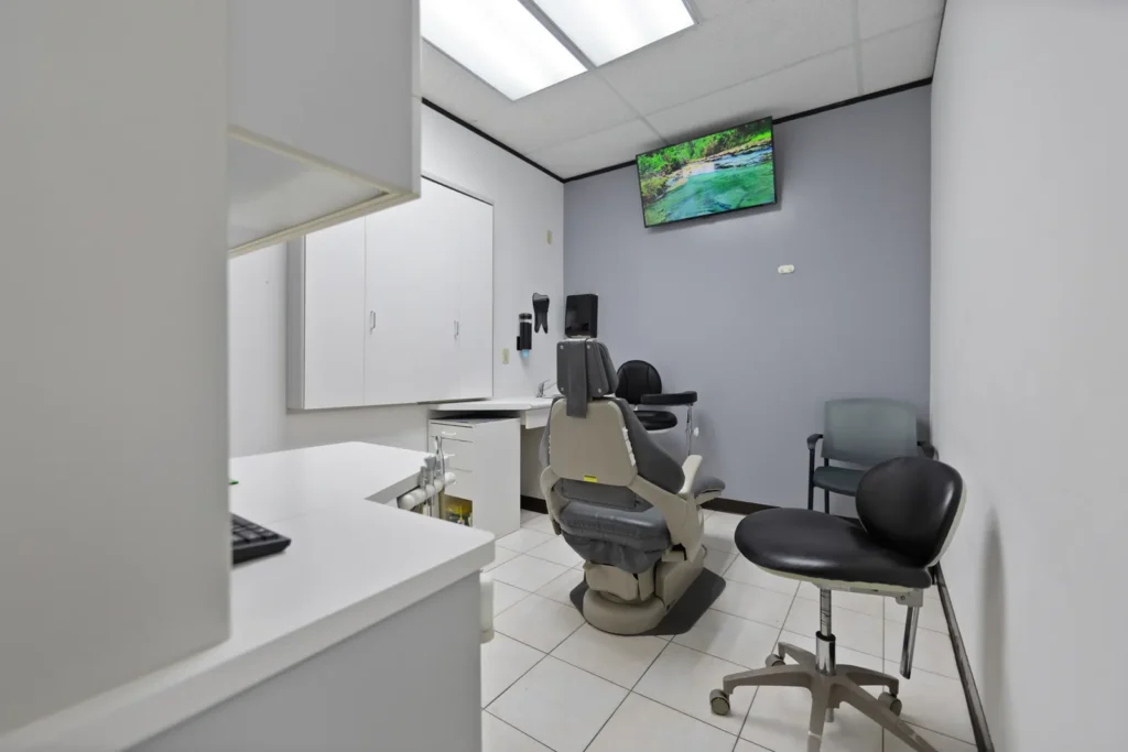 A treatment room at Next Care Dental